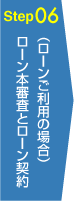 Step06 ローン本審査とローン契約 (ローンご利用の場合)